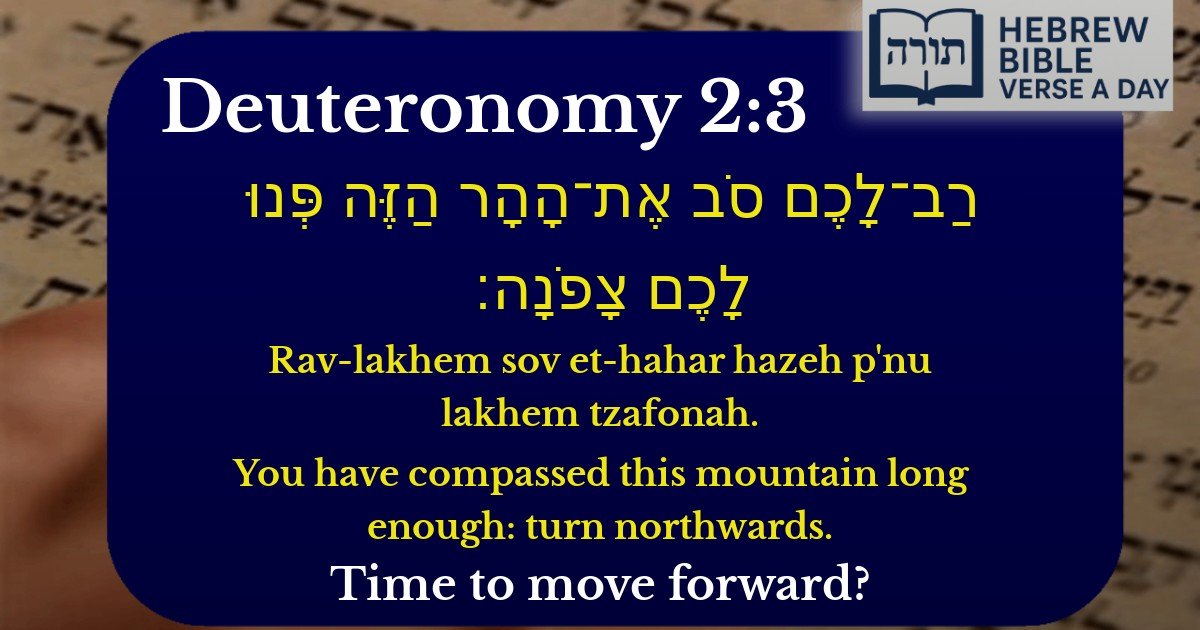 Deuteronomy 2:3 - דברים 2:3