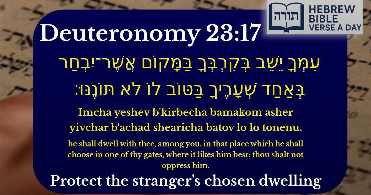 Deuteronomy 23:17 - דברים 23:17