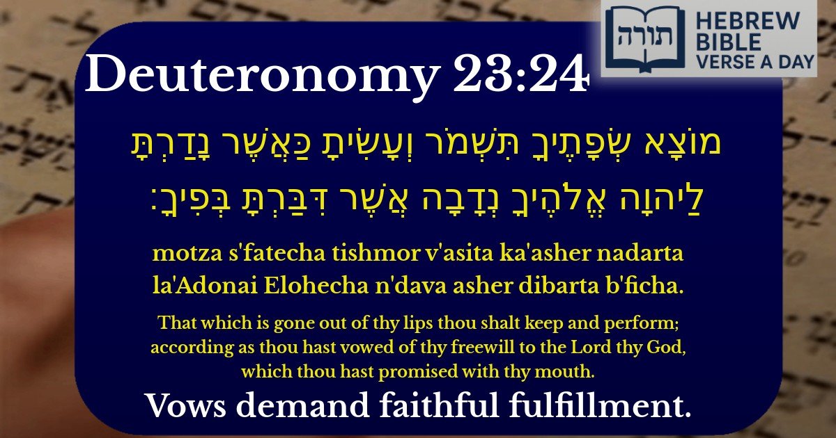 Deuteronomy 23:24 - דברים 23:24
