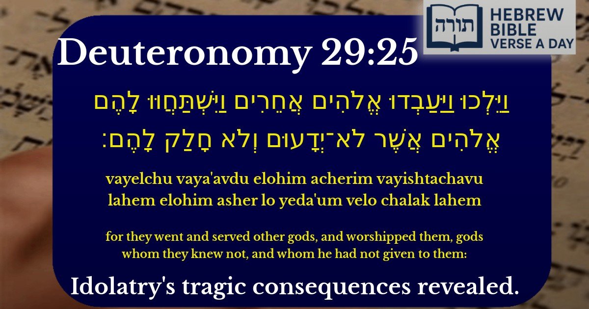 Deuteronomy 29:25 - דברים 29:25