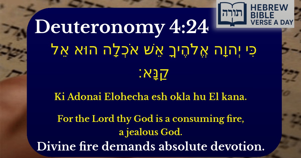 Deuteronomy 4:24 - דברים 4:24