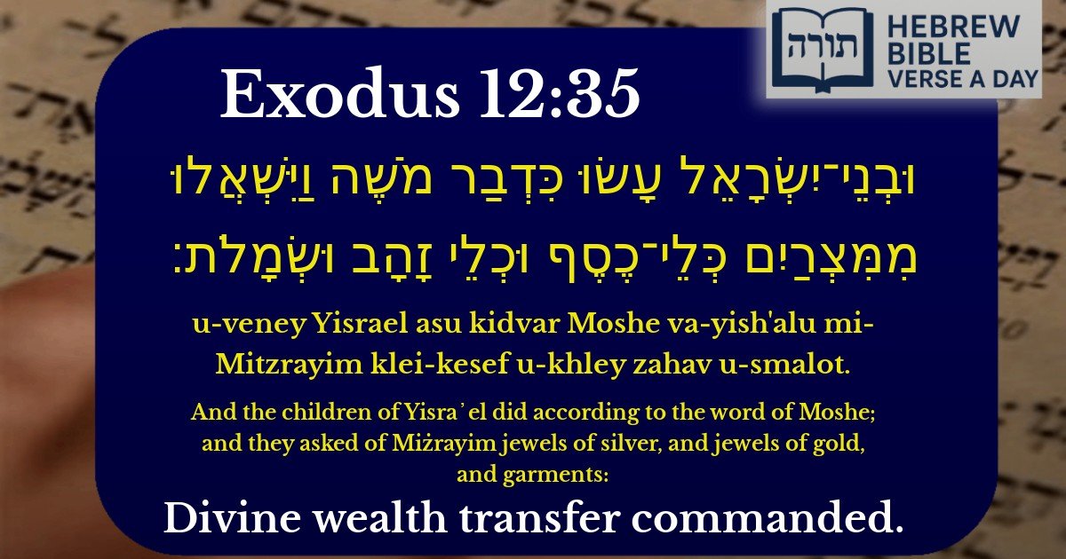 Exodus 12:35 - שמות 12:35