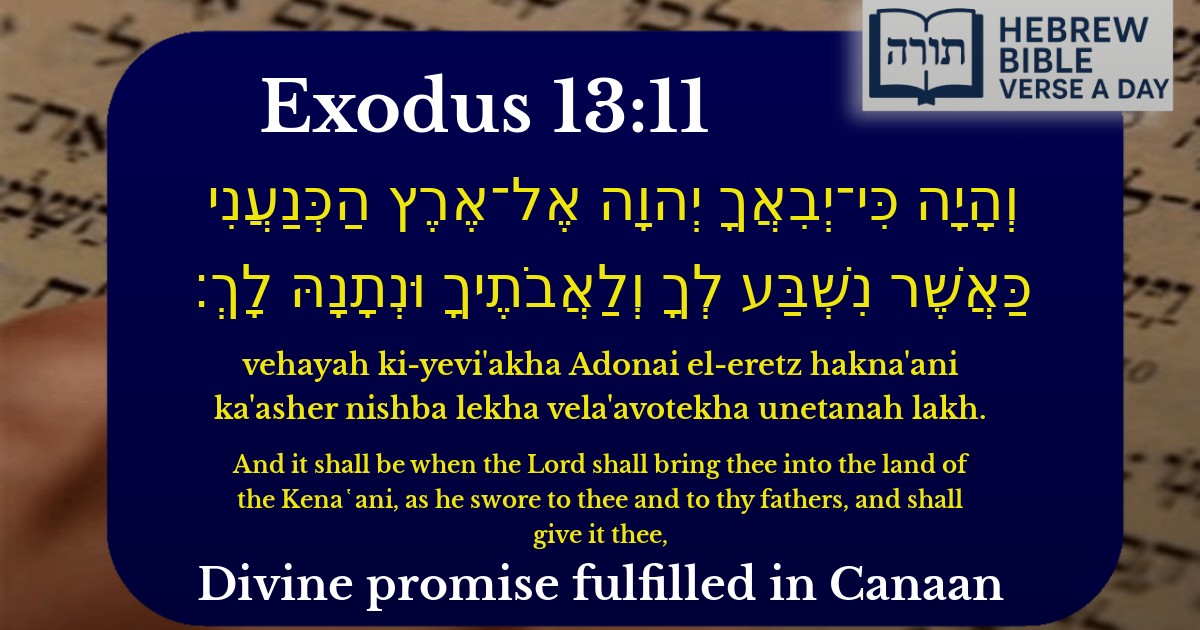 Exodus 13:11 - שמות 13:11