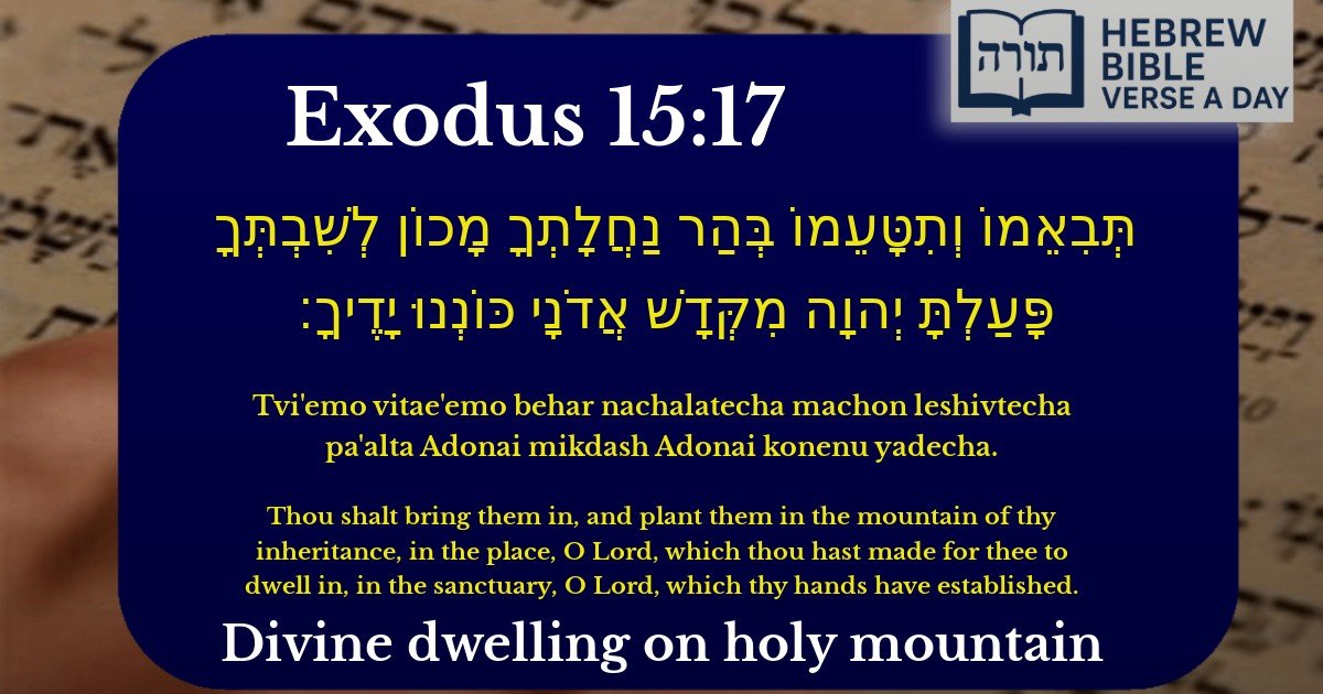 Exodus 15:17 - שמות 15:17