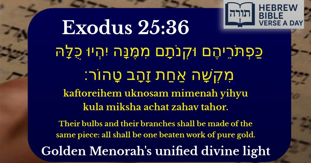 Exodus 25:36 - שמות 25:36