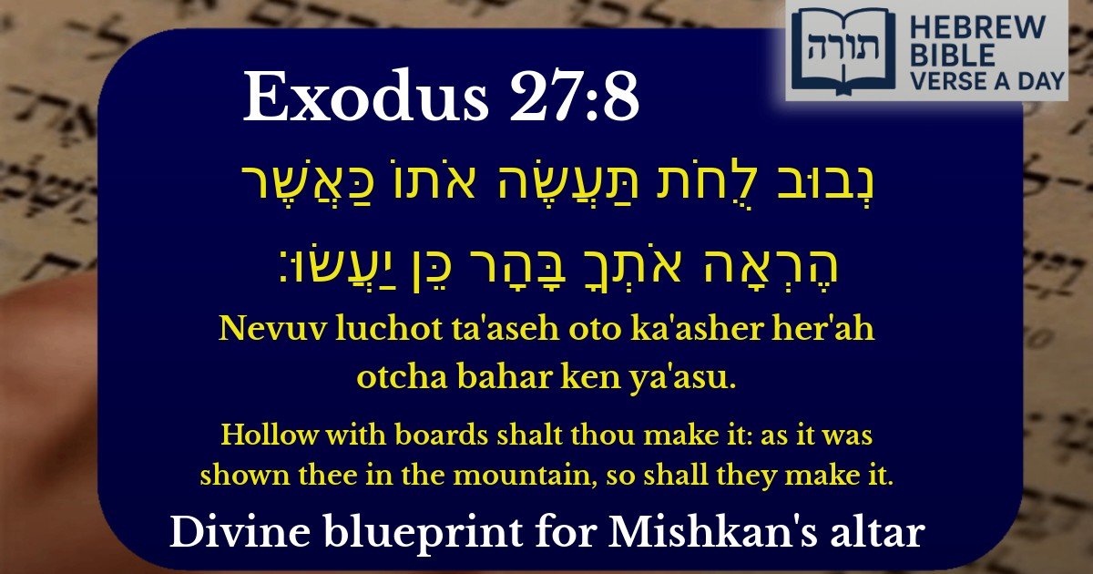 Exodus 27:8 - שמות 27:8