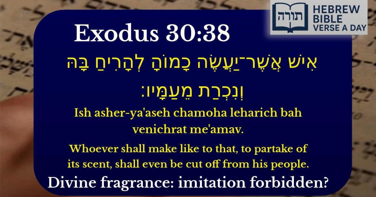 Exodus 30:38 - שמות 30:38