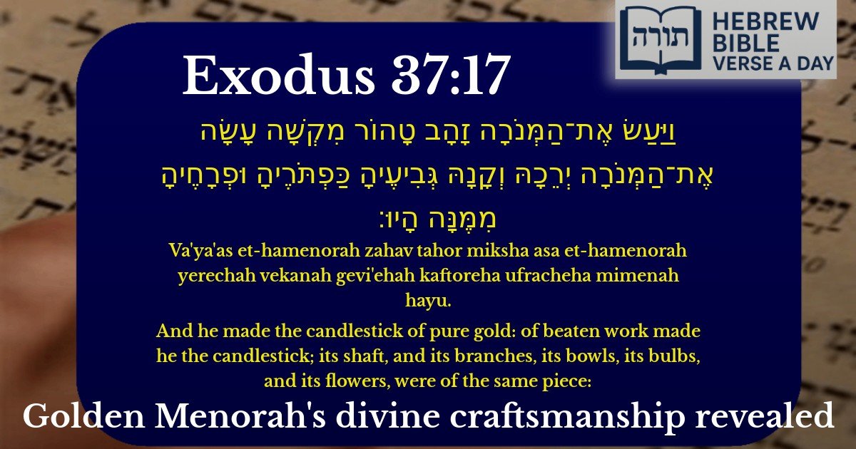 Exodus 37:17 - שמות 37:17