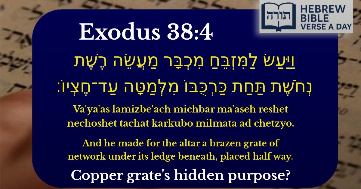 Exodus 38:4 - שמות 38:4