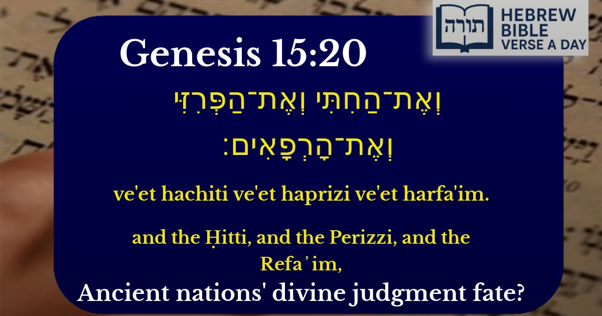 Genesis 15:20 - בראשית 15:20