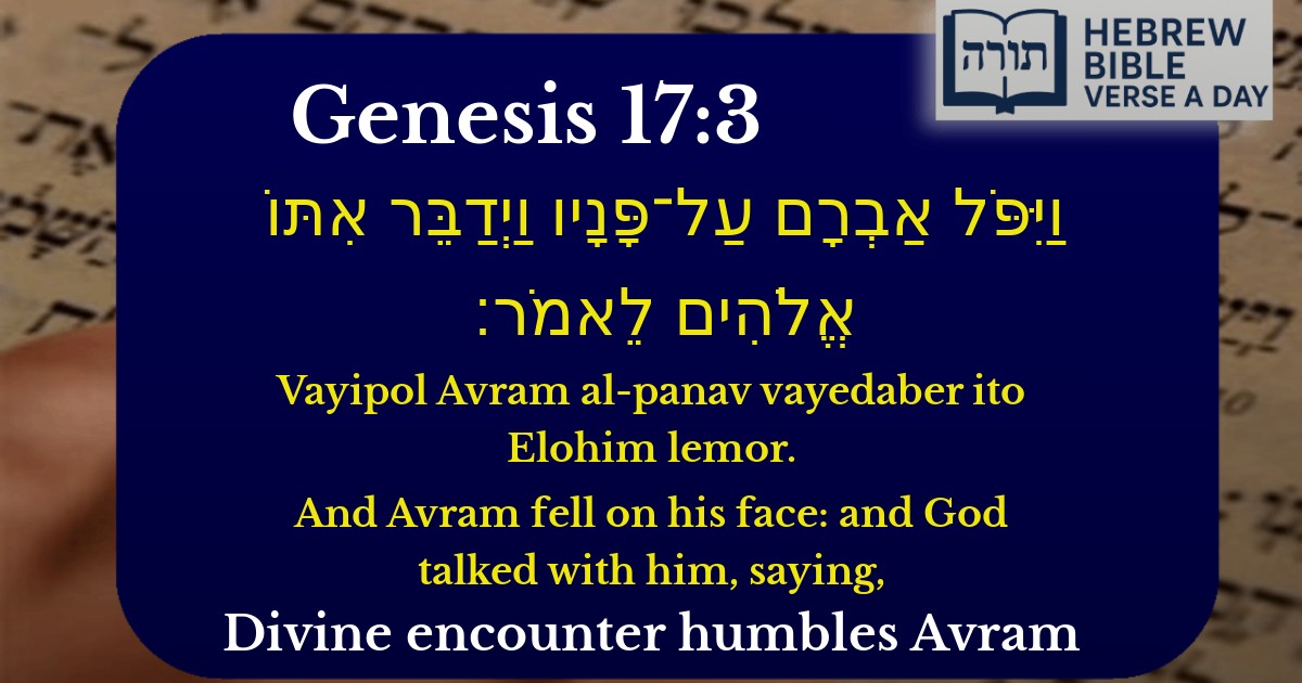 Genesis 17:3 - בראשית 17:3