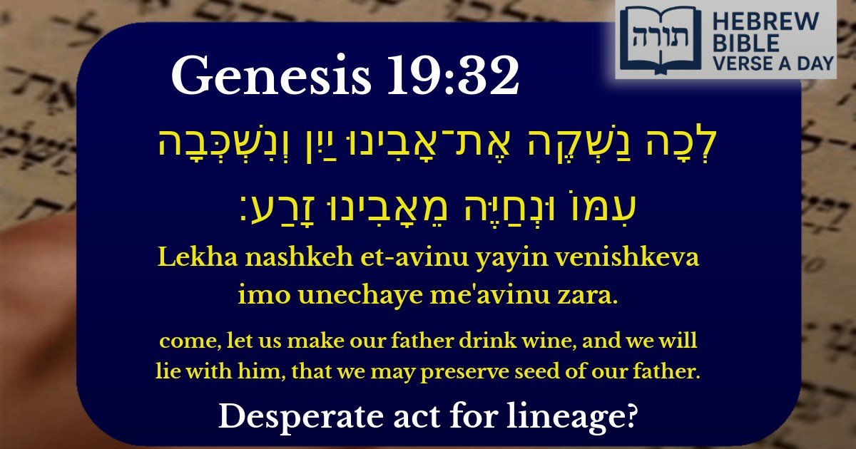 Genesis 19:32 - בראשית 19:32