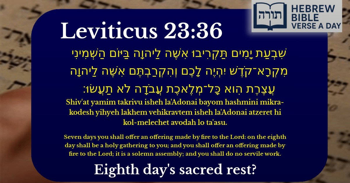 Leviticus 23:36 - ויקרא 23:36