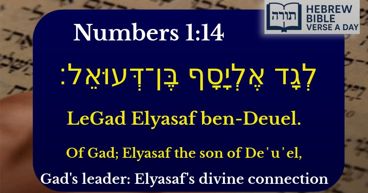 Numbers 1:14 - במדבר 1:14