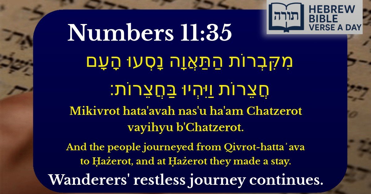 Numbers 11:35 - במדבר 11:35