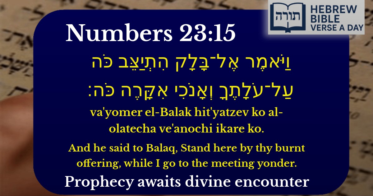 Numbers 23:15 - במדבר 23:15