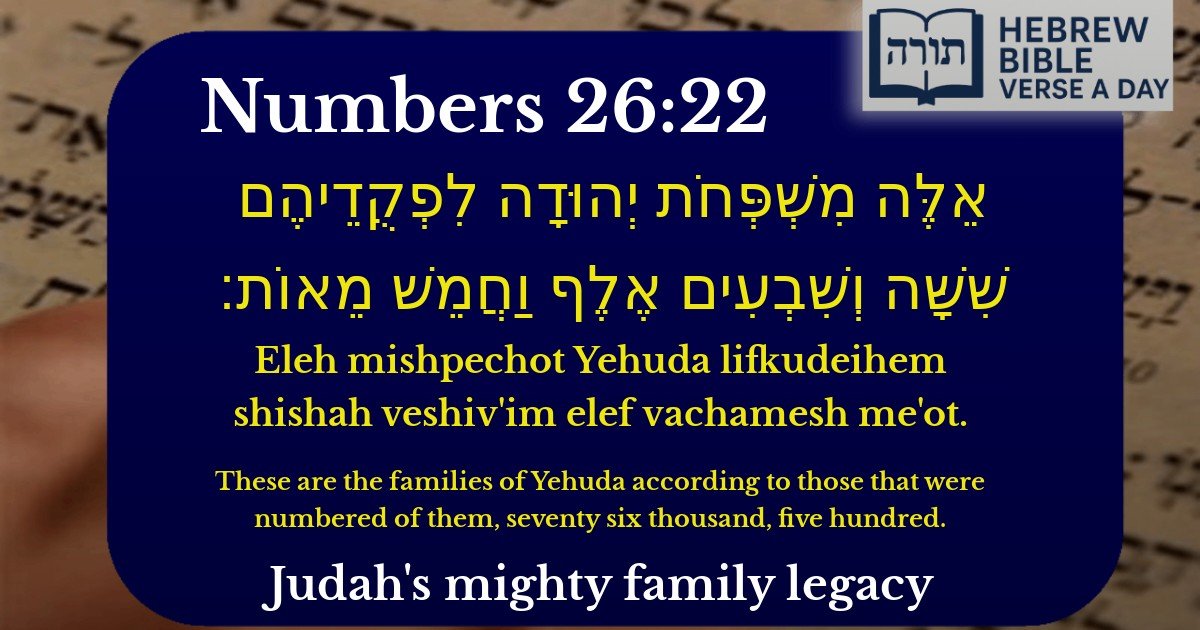 Numbers 26:22 - במדבר 26:22