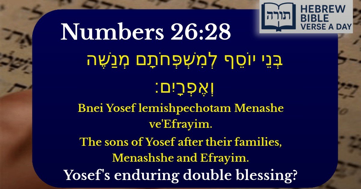 Numbers 26:28 - במדבר 26:28
