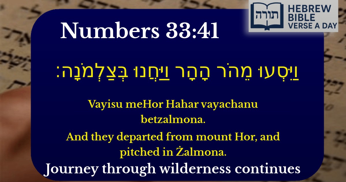 Numbers 33:41 - במדבר 33:41